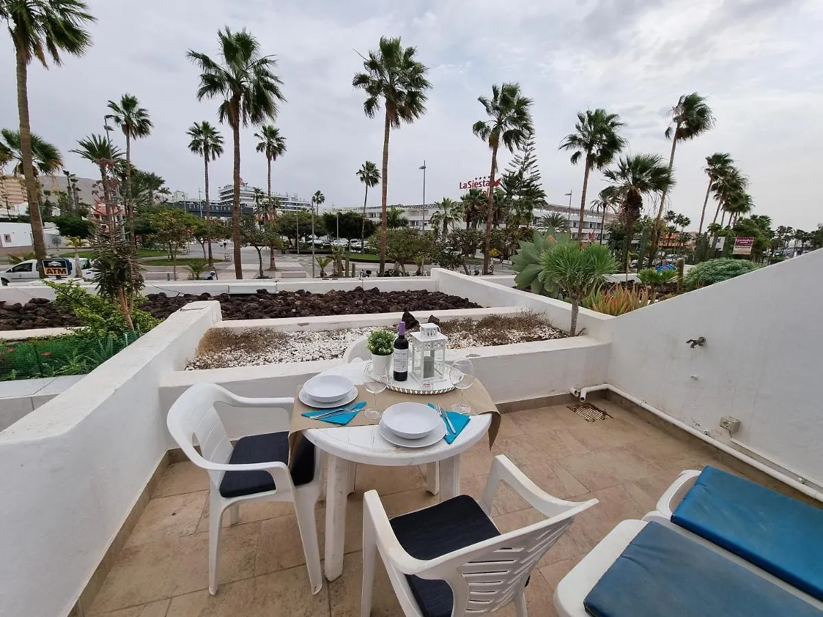 Duplex Apartment Vistamar, Sea-View, Heated Pool In Parque Santiago 2, Wifi 플라야데라스아메리카스 0*,  스페인